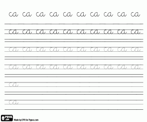 Colorear Escribir con la consonante C