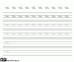 Colorear Escribir VI para practicar