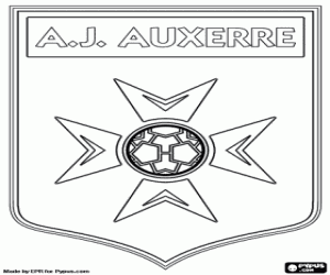 Colorear Escudo AJ Auxerre