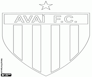 Colorear Escudo de Avaí Futebol Clube