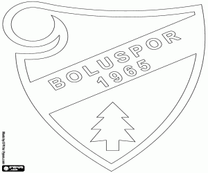 Colorear Escudo de Boluspor