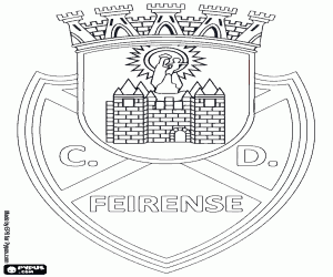 Colorear Escudo de CD Feirense