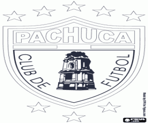 Colorear Escudo de CF Pachuca