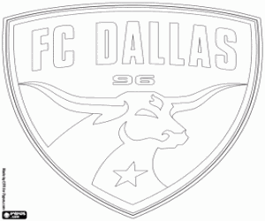 Colorear Escudo de FC Dallas