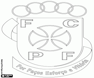 Colorear Escudo de FC Paços de Ferreira