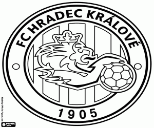 Colorear Escudo de FK Hradec Králové