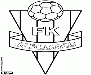 Colorear Escudo de FK Jablonec