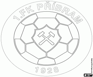 Colorear Escudo de FK Příbram