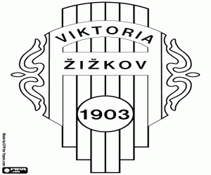 Colorear Escudo de FK Viktoria Žižkov