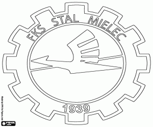 Colorear Escudo de FKS Stal Mielec 