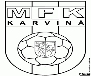 Colorear Escudo de MFK Karviná