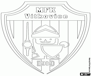 Colorear Escudo de MFK Vítkovice