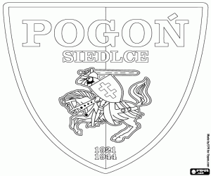 Colorear Escudo de MKP Pogoń Siedlce