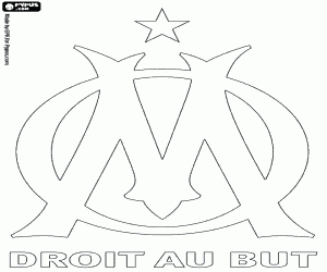 Colorear Escudo de Olympique de Marseille