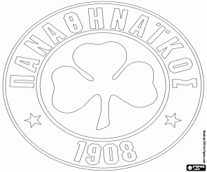 Colorear Escudo de Panathinaikos