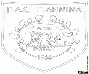 Colorear Escudo de PAS Giannina