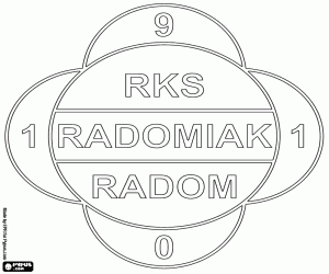 Colorear Escudo de Radomiak Radom