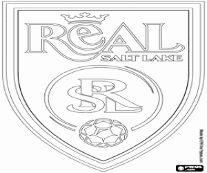 Colorear Escudo de Real Salt Lake