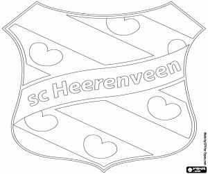 Colorear Escudo de SC Heerenveen