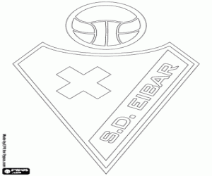 Colorear Escudo de la SD Eibar