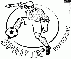 Colorear Escudo de Sparta Rotterdam