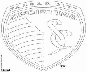 Colorear Escudo de Sporting Kansas City