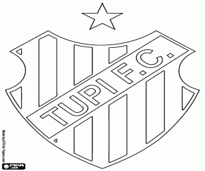 Colorear Escudo de Tupi FC