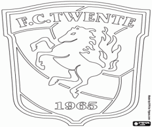 Colorear Escudo de Twente Enschede