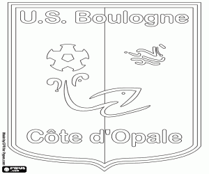 Colorear Escudo de US Boulogne