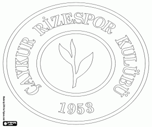 Colorear Escudo de Çaykur Rizespor