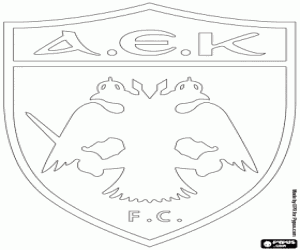 Colorear Escudo del AEK Atenas FC