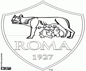 Colorear Escudo del AS Roma