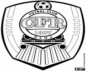Colorear Escudo del CFR Cluj