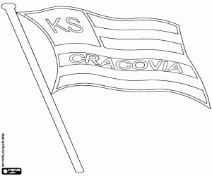 Colorear Escudo del KS Cracovia