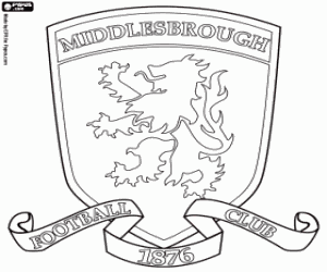 Colorear Escudo del Middlesbrough FC