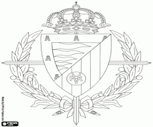Colorear Escudo del Real Valladolid CF