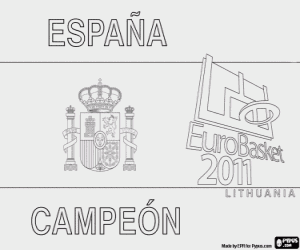 Colorear España, Campeones EuroBasket 2011