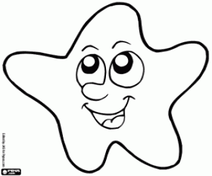 Colorear Estrella sonriendo