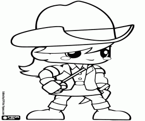 Colorear La exploradora como Indiana Jones