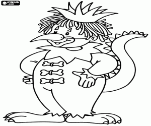 Colorear Un extraño disfraz de Carnaval