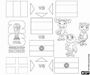 Colorear Fase final Mundial FIFA 2026