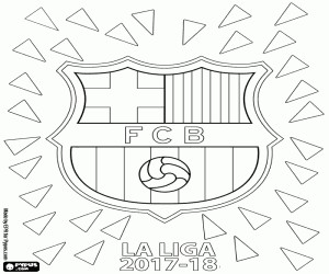 Colorear FC Barcelona, La Liga 2017-2018