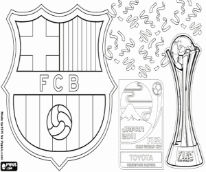 Colorear FC Barcelona,Mundial Clubes 2011
