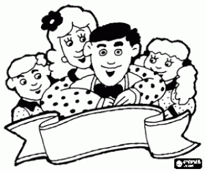 Colorear Felicitación para día del padre