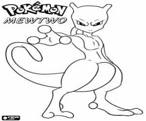 Colorear El felino pokémon Mewto
