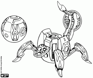 Colorear Fencer, una esfera Bakugan