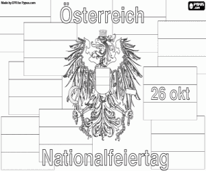 Colorear Fiesta Nacional de Austria