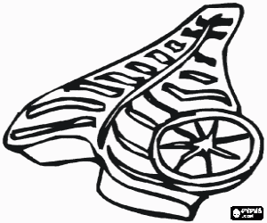 Colorear Un filete de pescado con limón