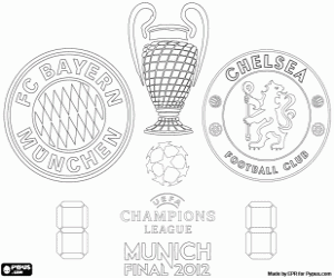 Colorear Final Champions League 2011-2012