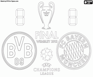 Colorear Final Champions League 2012-2013